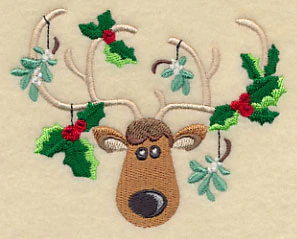 Holiday Antlers - Holly & Mistletoe - Image 3