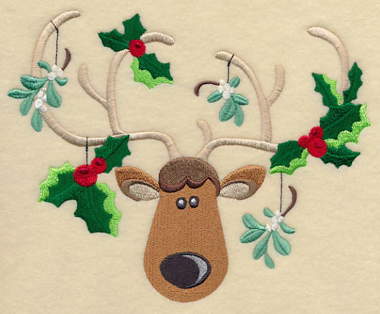 Holiday Antlers - Holly & Mistletoe - Image 4