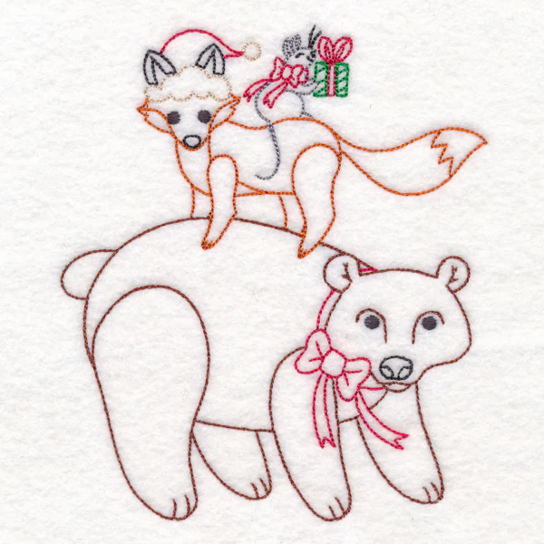 Holiday Bear and Friends Stack (Vintage) - Image 3