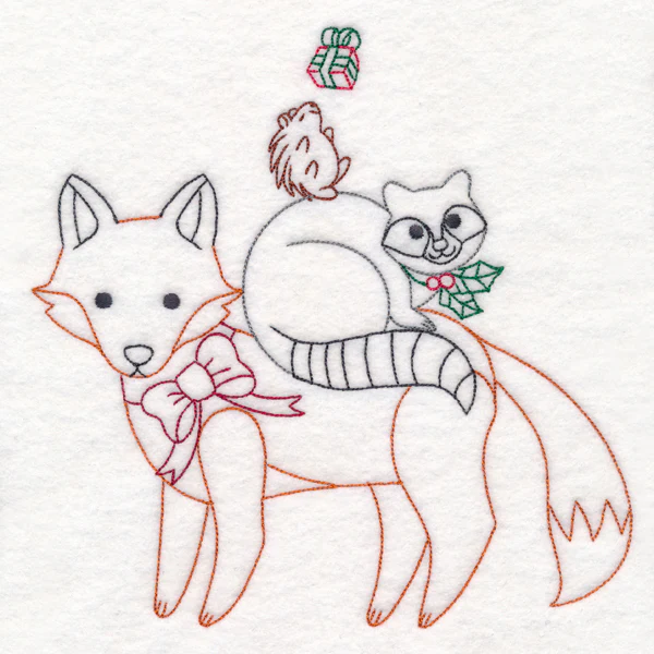 Holiday Fox and Friends Stack (Vintage) - Image 5