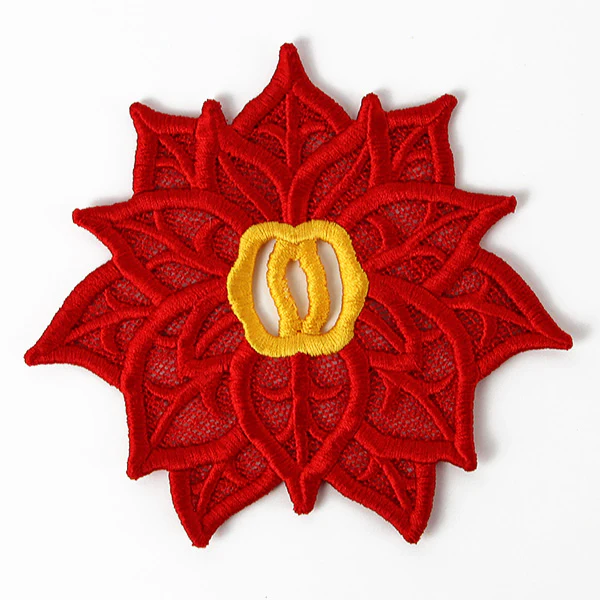 Holiday Poinsettia Accent (Lace) - Image 2