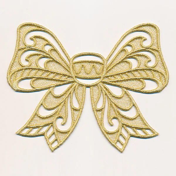Holiday Ribbon Gift Topper (Lace) - Image 3