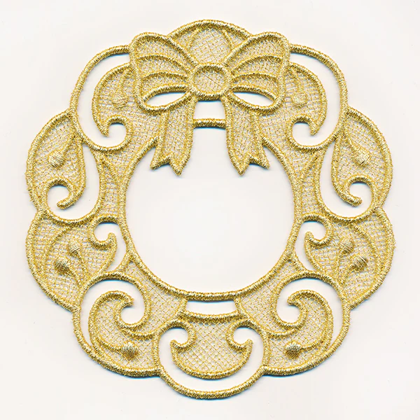 Holiday Wreath Gift Topper (Lace) - Image 6
