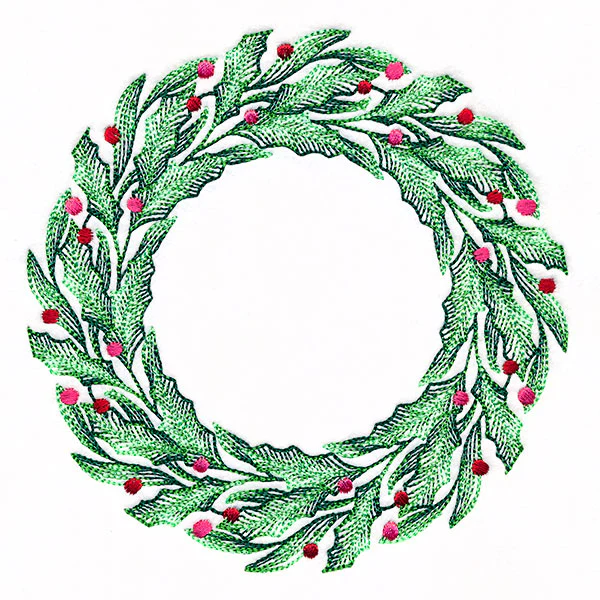 Holly & Berries Christmas Wreath - Image 5