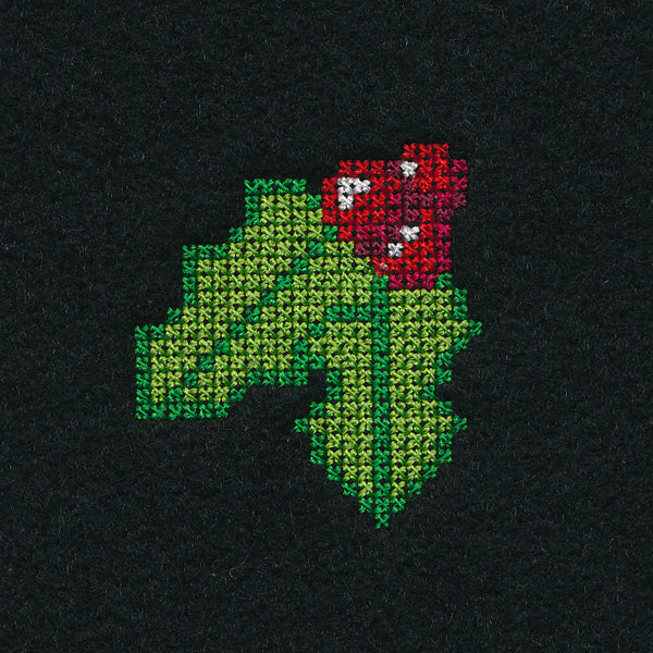 Holly Jar Topper (Cross Stitch) - Image 2