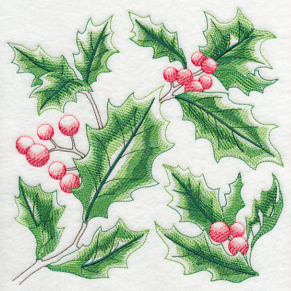 Holly-Jolly Holly Sketch - Image 11