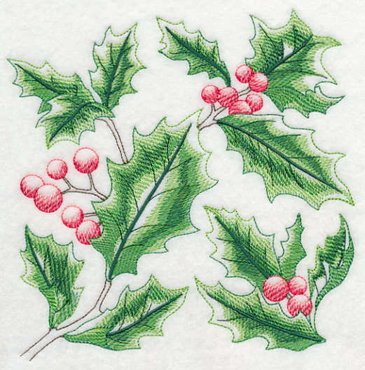Holly-Jolly Holly Sketch - Image 3