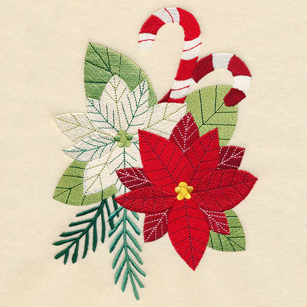 Holly Jolly Poinsettia Bouquet - Image 2