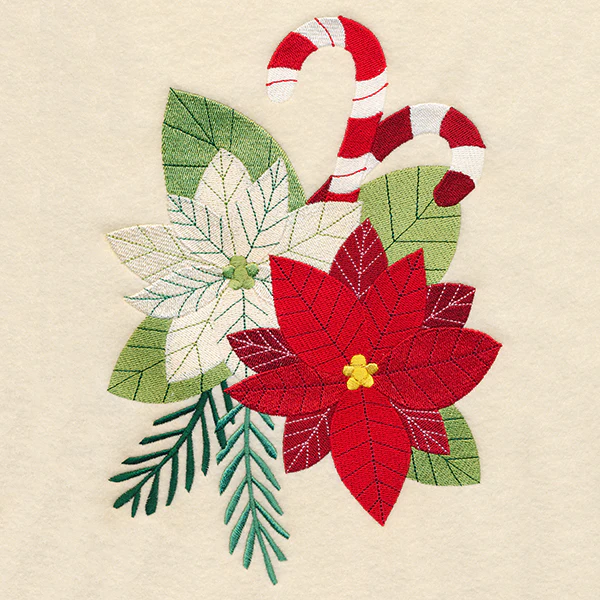 Holly Jolly Poinsettia Bouquet - Image 5