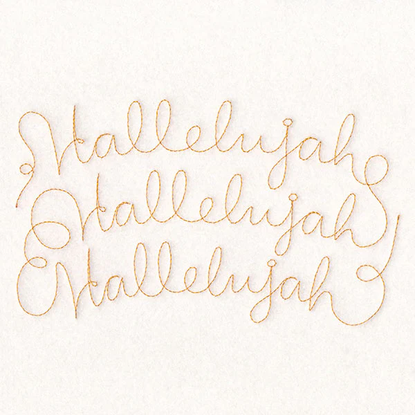 Holy Christmas Phrases - Hallelujah (Edge-to-Edge Quilting) - Image 3