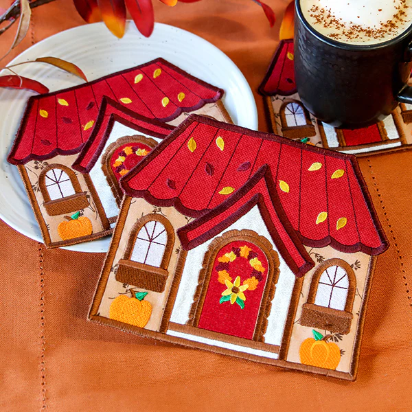 Home Sweet Autumn Home Trivet (In-the-Hoop) - Image 11