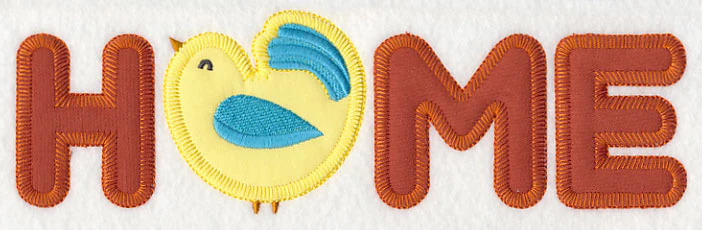 Home with Bird (Heirloom Applique) - Image 2