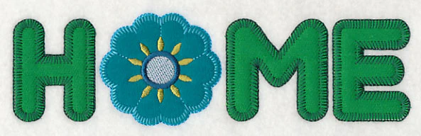 Home with Flower (Heirloom Applique) - Image 3