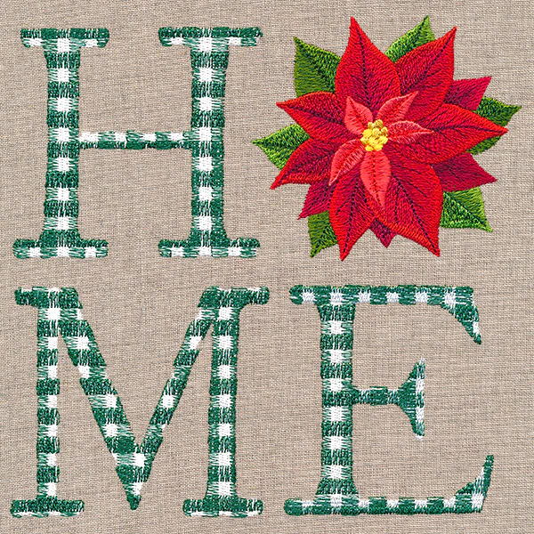 Home With Poinsettia - Image 2