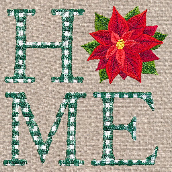 Home With Poinsettia - Image 3
