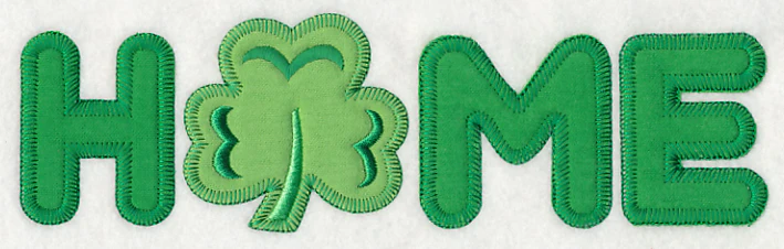 Home with Shamrock (Heirloom Applique) - Image 2
