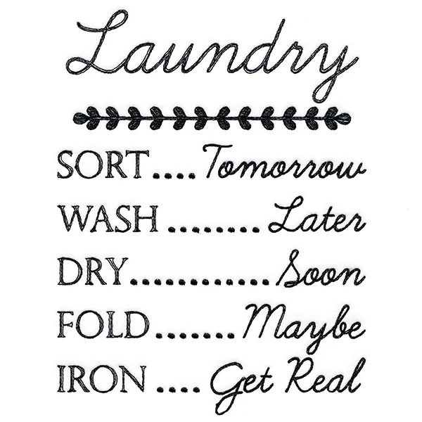 Homemaker's Sassy Laundry Schedule - Image 3