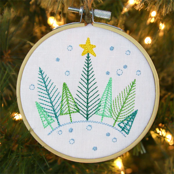 Homespun Christmas Tree Scene - Image 6