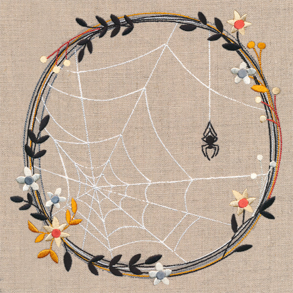 Homespun Web Wildflower Wreath - Image 6