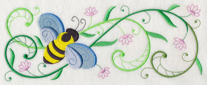 Honeybee Blossoms Border - Image 5