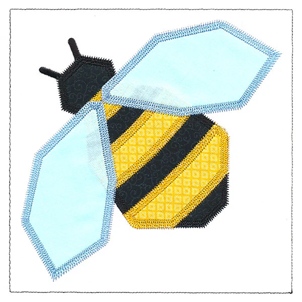 Honeybee Quilt Block (In-the-Hoop) - Image 3