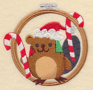 Hoop It Up Christmas Beaver - Image 5
