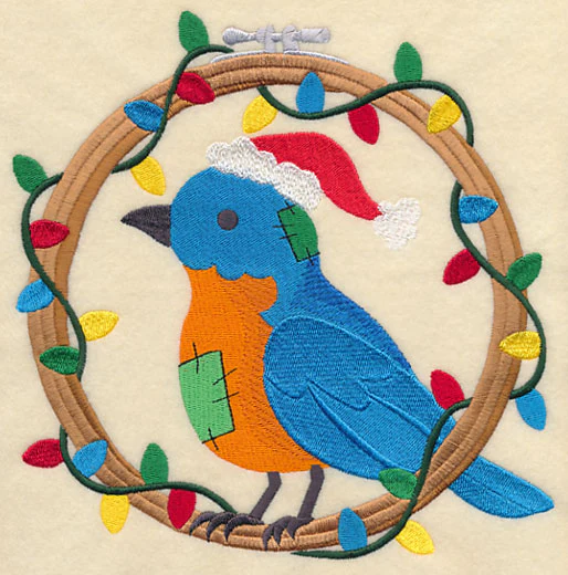 Hoop It Up Christmas Bluebird - Image 2