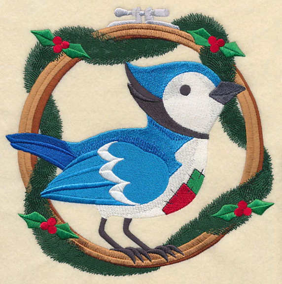Hoop It Up Christmas Bluejay - Image 6