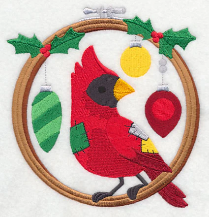 Hoop It Up Christmas Cardinal - Image 3