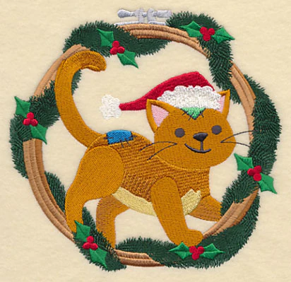 Hoop It Up Christmas Cat - Image 4