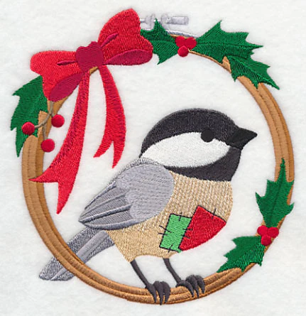 Hoop It Up Christmas Chickadee - Image 3