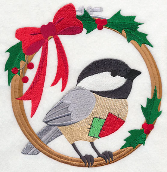 Hoop It Up Christmas Chickadee - Image 6