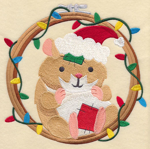 Hoop It Up Christmas Hamster - Image 2