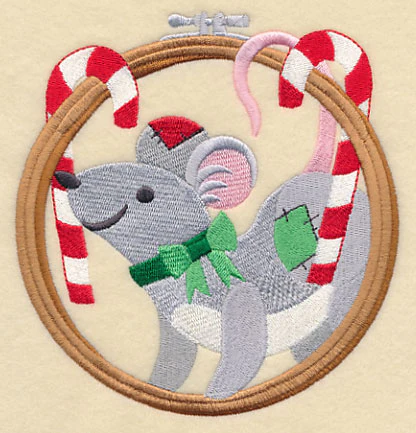 Hoop It Up Christmas Mouse - Image 3
