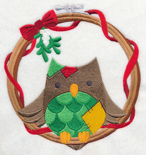 Hoop It Up Christmas Owl - Image 2