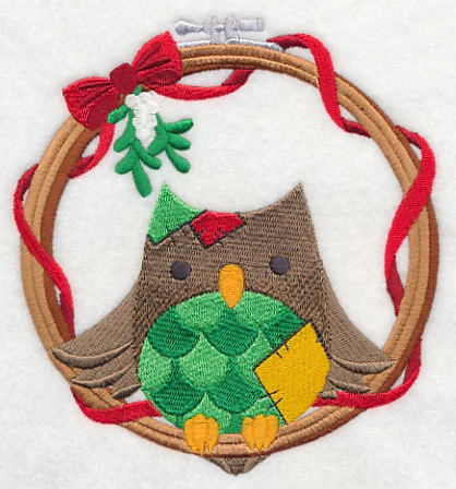 Hoop It Up Christmas Owl - Image 3