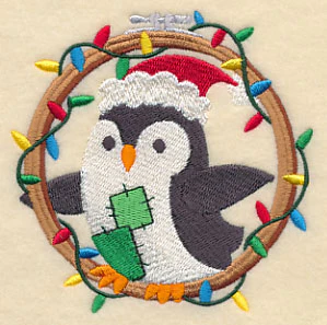 Hoop It Up Christmas Penguin - Image 5