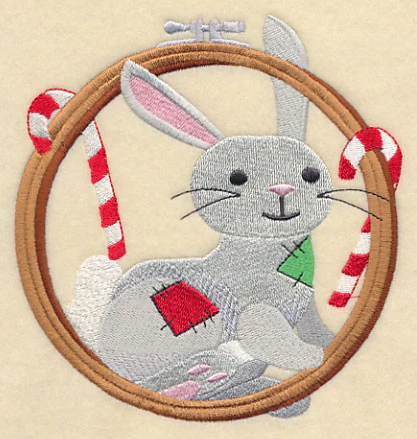 Hoop It Up Christmas Rabbit - Image 3