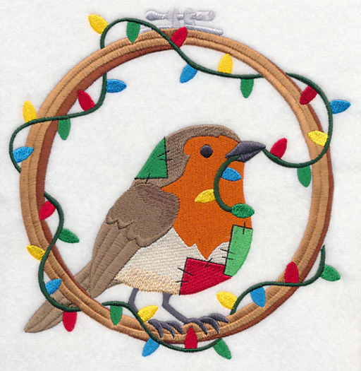 Hoop It Up Christmas Robin - Image 2
