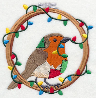 Hoop It Up Christmas Robin - Image 4