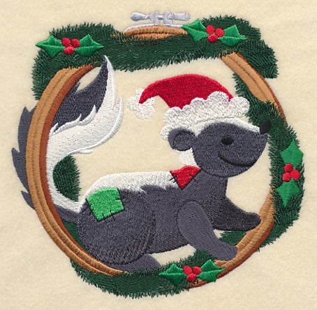 Hoop It Up Christmas Skunk - Image 3