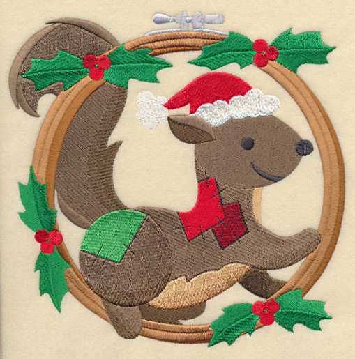Hoop It Up Christmas Squirrel - Image 2