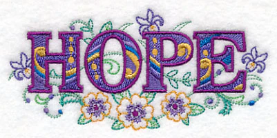 Hope with Vintage Flower Fade - Image 4