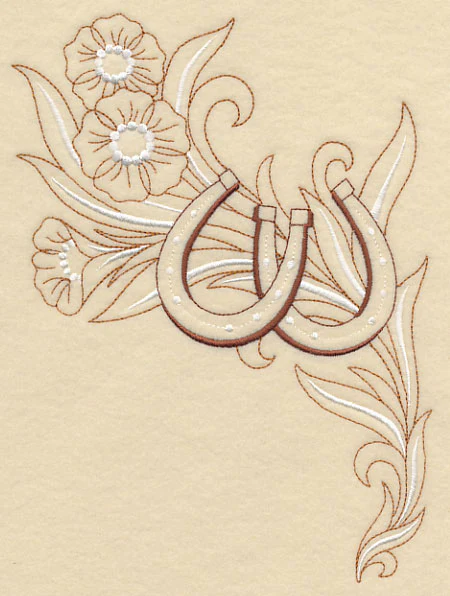 Horseshoe and Flowers - Left - Image 2