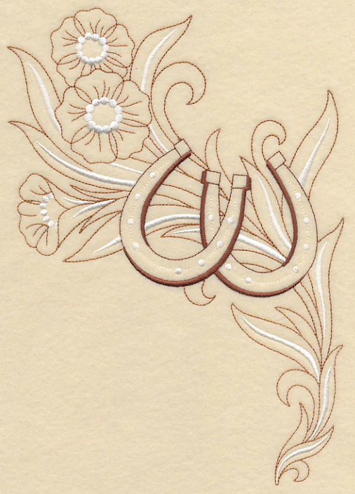 Horseshoe and Flowers - Left - Image 5