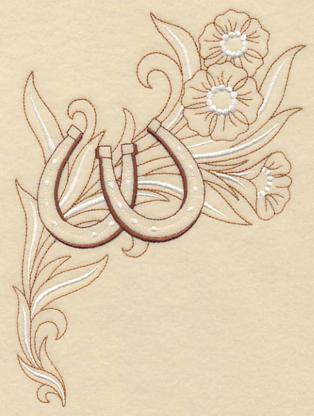 Horseshoe and Flowers - Right - Image 2