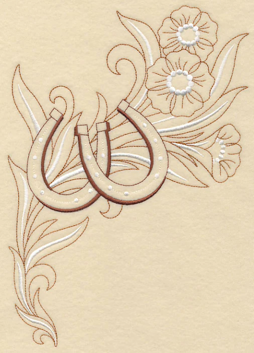 Horseshoe and Flowers - Right - Image 5