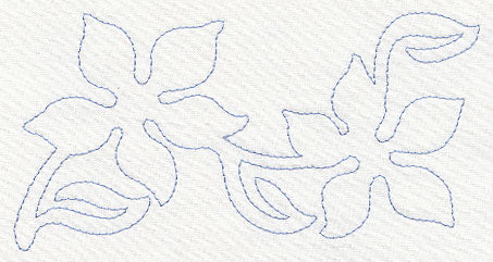Hummingbird & Flowers Quilting Border (Single Run) - Image 3