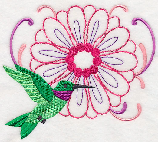 Hummingbird's Flight to Flower - Image 2