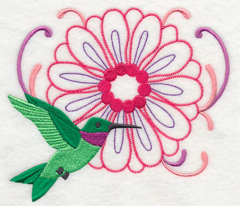 Hummingbird's Flight to Flower - Image 3